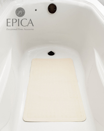 Bath mats can be used to minimize slips and falls within the bathtub or shower.