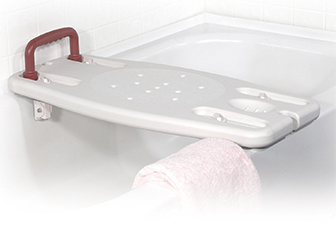 A bathtub shower bench can be used for resting or to shower from seated.